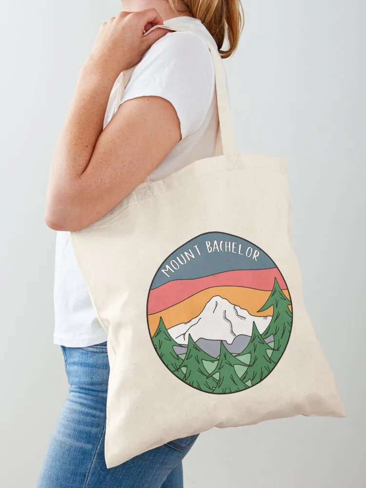 

Mount Bachelor Tote Bag canvas shopping bag custom canvas bag hand bags Women's bags