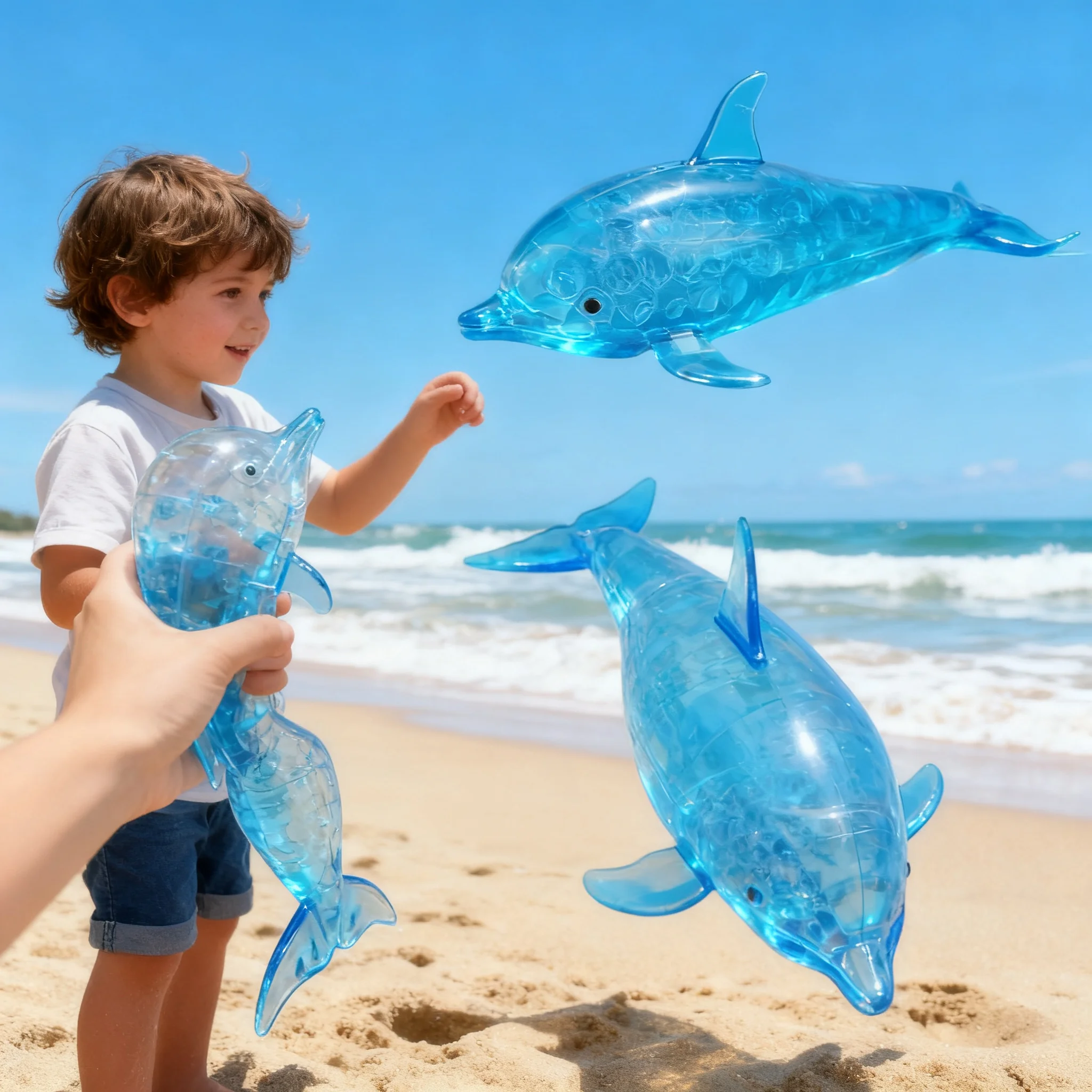 Balle anti-stress souple Requin Dauphin, jouet sensoriel extensible en TPR pour soulager l'anxiété, thérapie manuelle, cadeau sensoriel pour adultes et enfants, idéal pour les fêtes