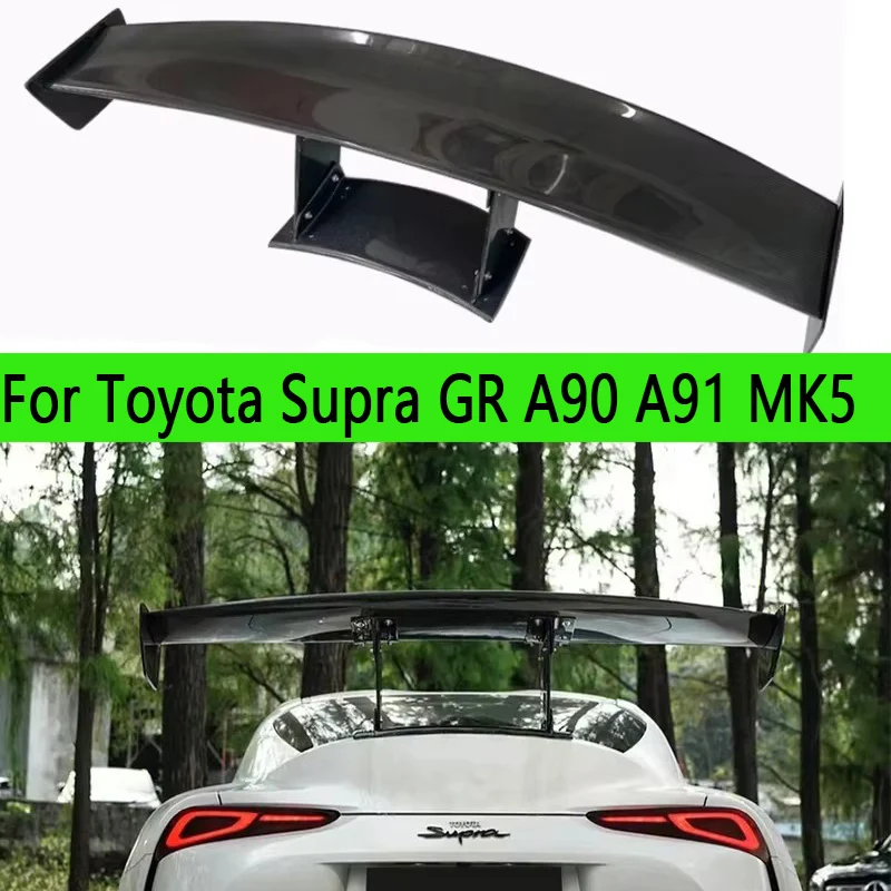 

For Toyota Supra A90 A91 MK5 VRS Style Carbon Fiber Tail fins Rear Trunk Spoiler Guide Wing Rear Wing body kit