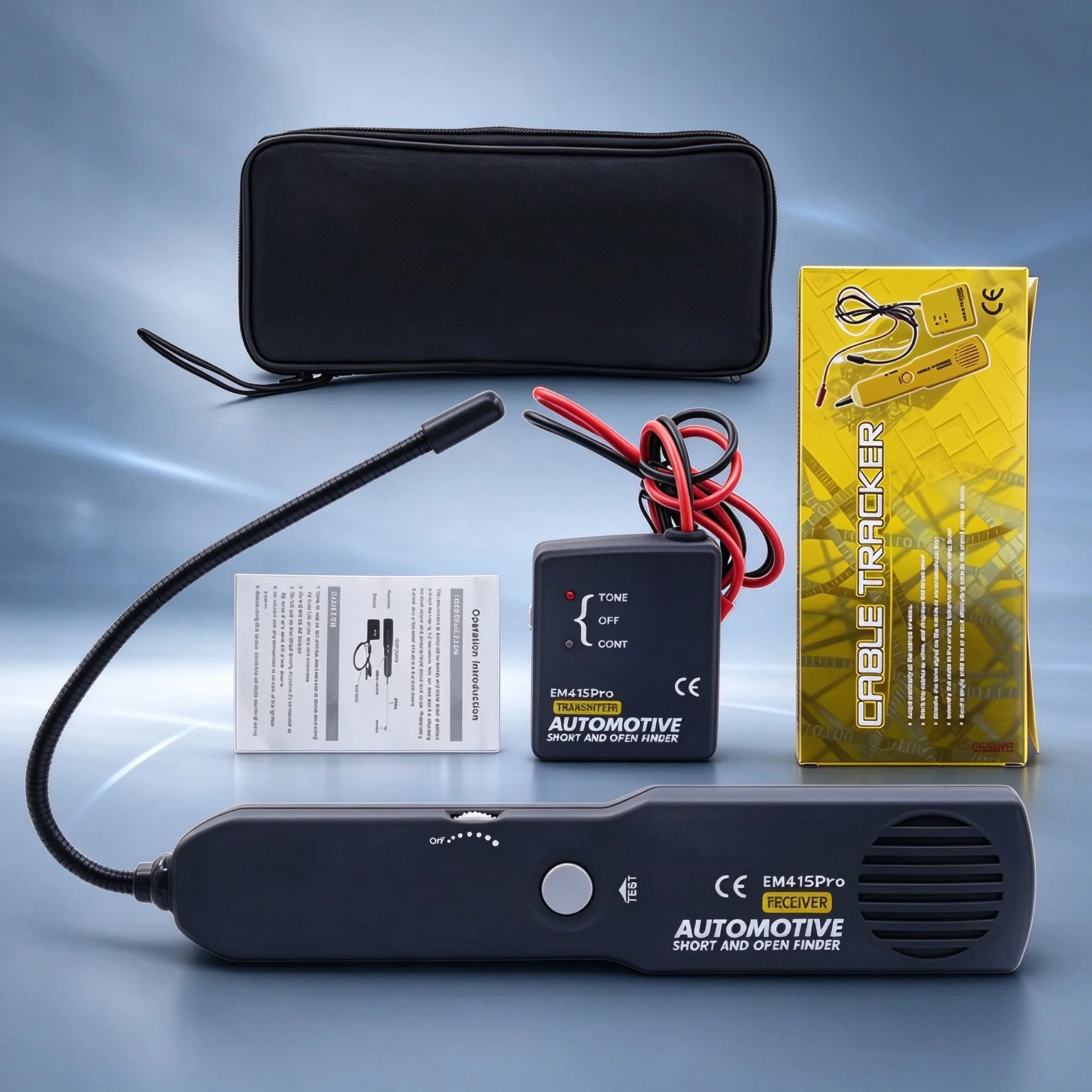 EM415PRO Universal Circuit Finder Detector 6-42V DC Automotive Wire & Cable Tracer Short and Open Circuit Repair Scanner Tool