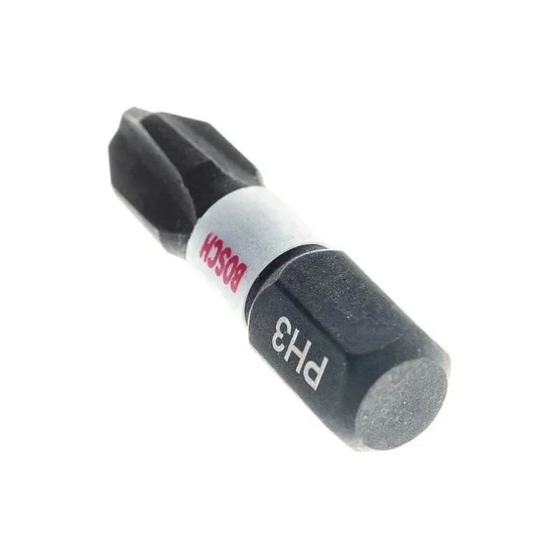 BOSCH 2608522323 PH1 PH2 PH3 PZ2 PZ3 Juego de puntas de destornillador de 25 mm Juego de 8 piezas Juego de cabezales de destornillador cruzado Accesorios de herramientas eléctricas