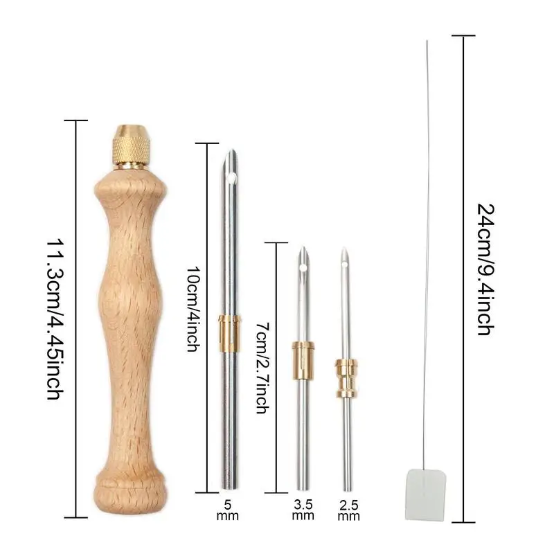 New Punch Needle Tool Kit DIY Embroidery Stitching Punch Needle & Needle Threader Embroidery Poking Cross StitchTools Knitting