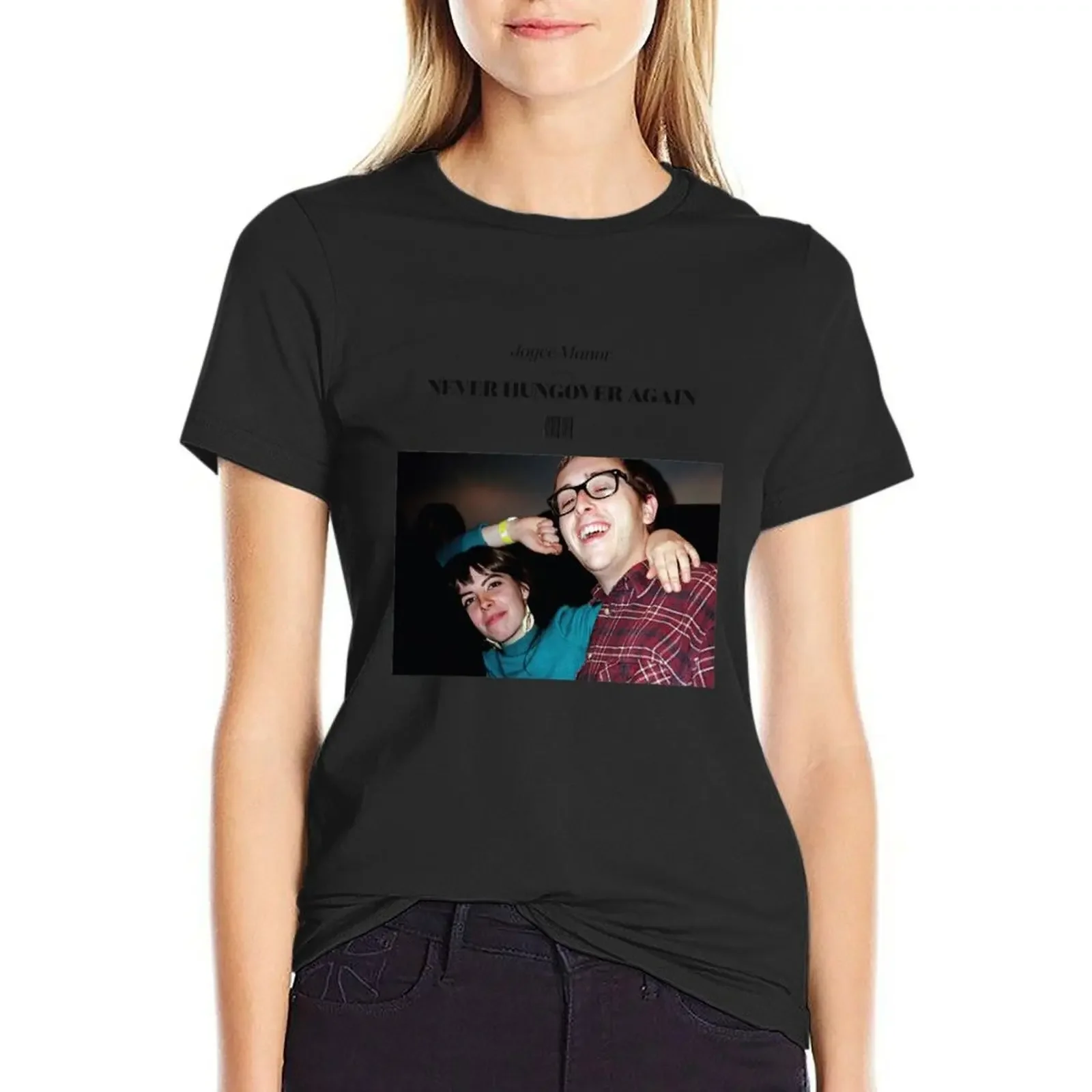 

Joyce Manor - Never Hungover Again album art T-Shirt sublime blacks Blouse Women's cotton t-shirt