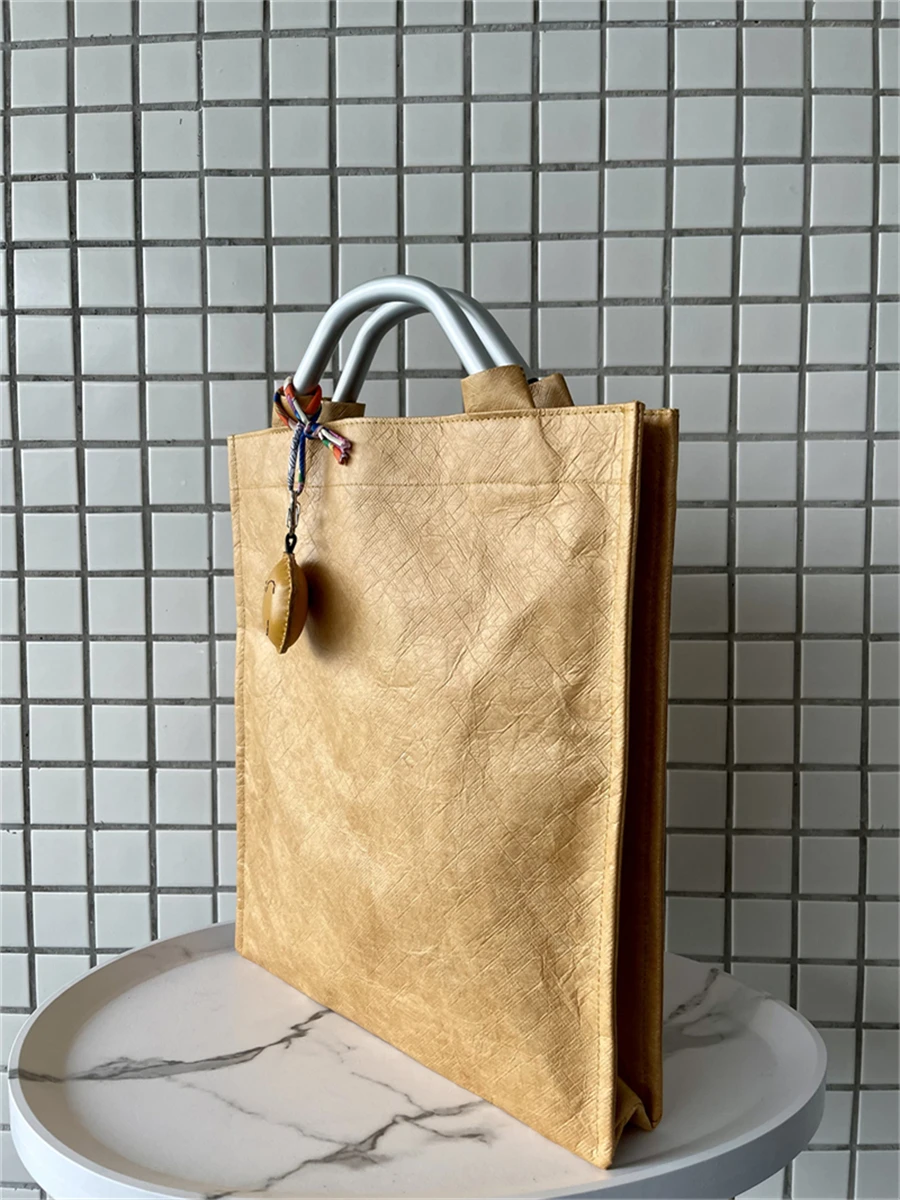 Dupont Paper Briease Borsa per laptop in pelle Palmare per pendolarismo Borsa per notebook semplice ed ecologica leggera ex