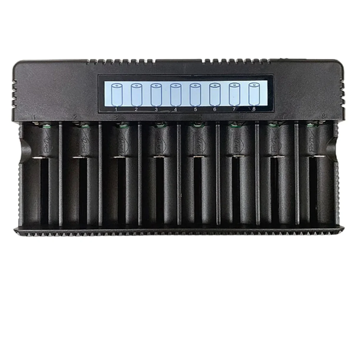 LCD Display 8-Slot 18650/26500 Battery Charger 3.7V Lithium Battery Ni-MH Ni-Chrome 1.2V 1.5V Battery Charger EU-Plug