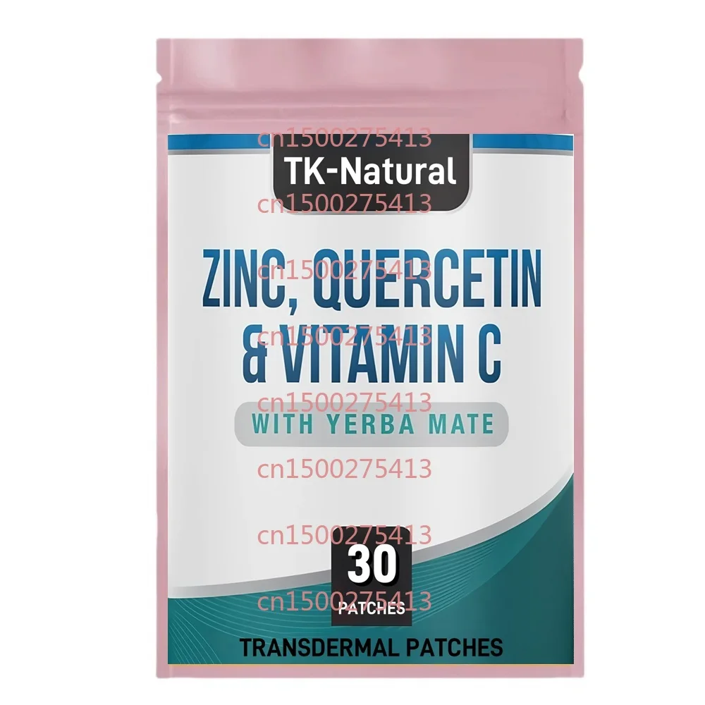 

30 Patches Zinc Quercetin Transdermal Patches with Vitamin C - Immune Support