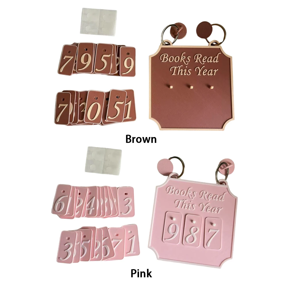 كتب معلقة لرف الكتب قراءة هذا العام، عداد قراءة شخصي، ديكور كتب، علامة رف الكتب، إدارة خطة القراءة