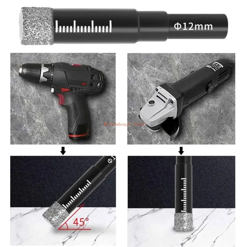 

F62A Diamonds Brazed Dry Drilling Bit Versatility Use for Precise Craft DIY Projects