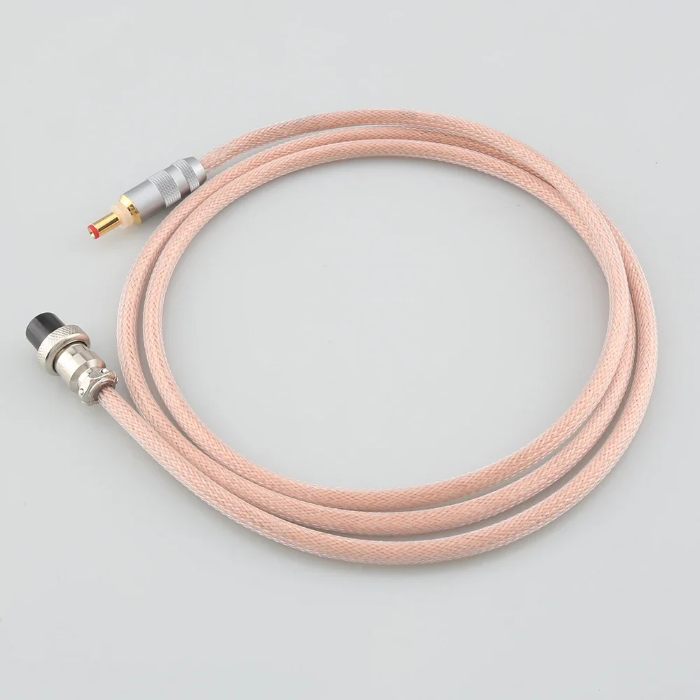 HIFI OCC النحاس GX16-2P إلى 5.5 مللي متر 2.1 مللي متر/2.5 مللي متر تيار مستمر كابل لكابل الصوت TeraDak عالية الدقة