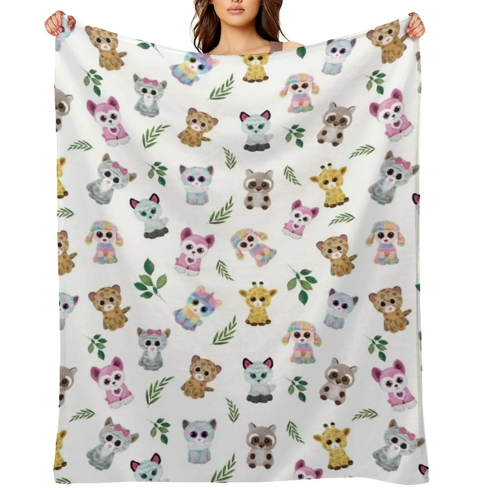 

Beanie Boo Throw Blanket Luxury Designer Soft Plush Plaid For Baby Summer Beddings Blankets