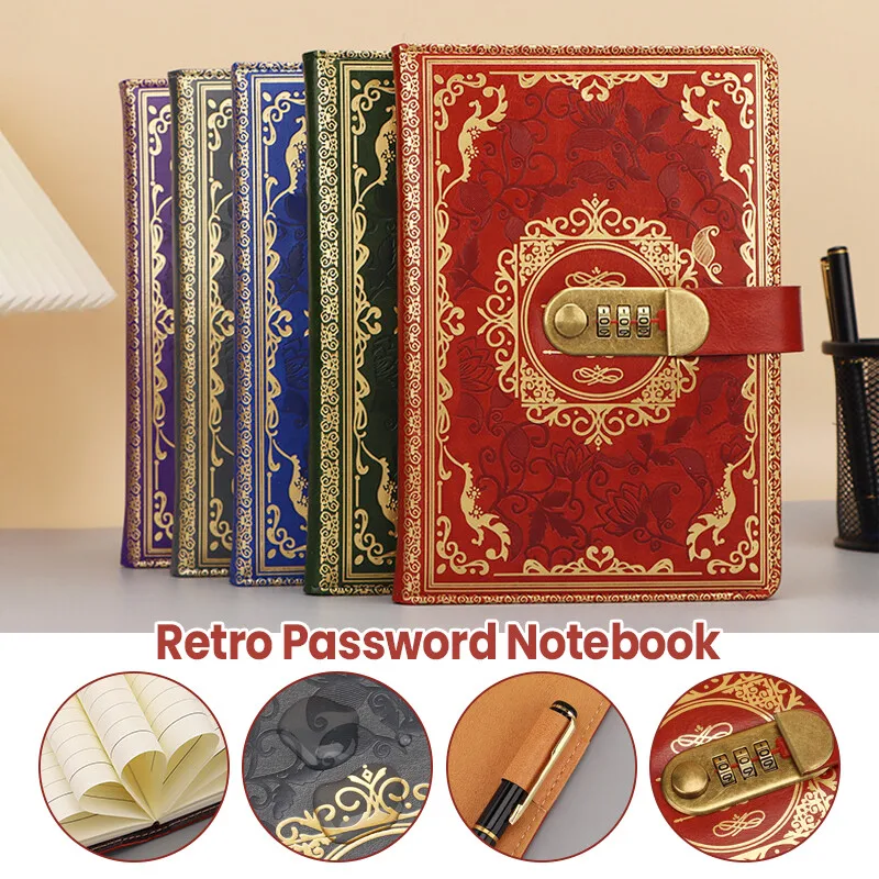 A5 Lockable Password Journal 2