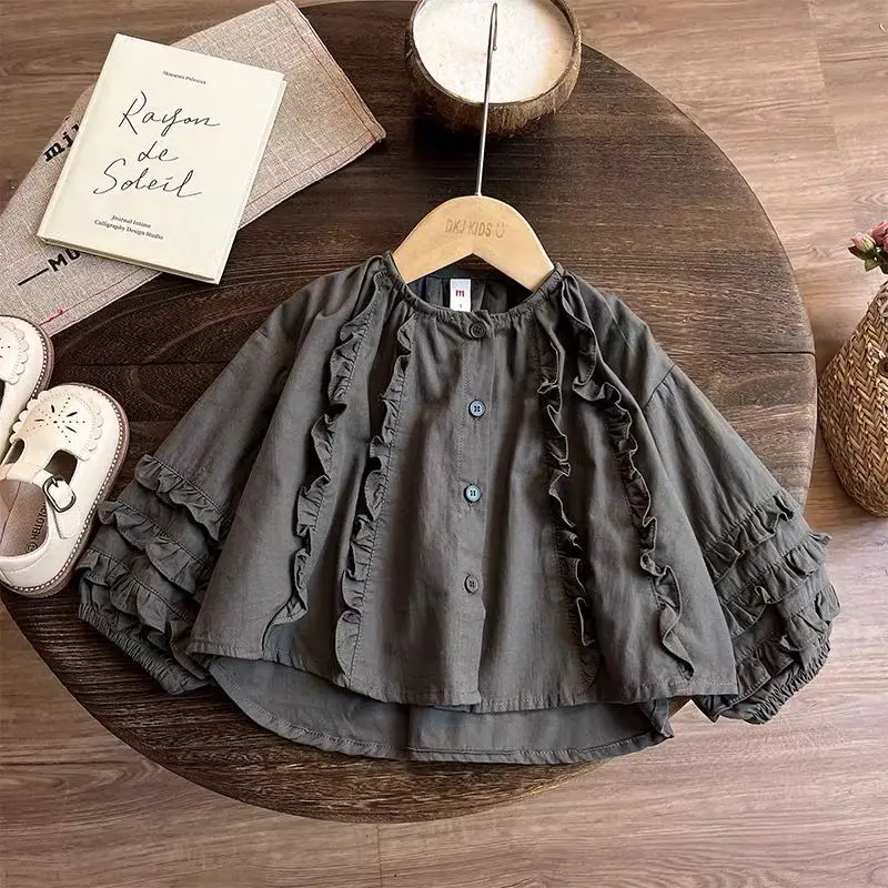 Korean Version of Mori Girls Autumn Suit, New Children's Foreign Style Two-piece Set, Baby Girl Spring and Autumn Suit