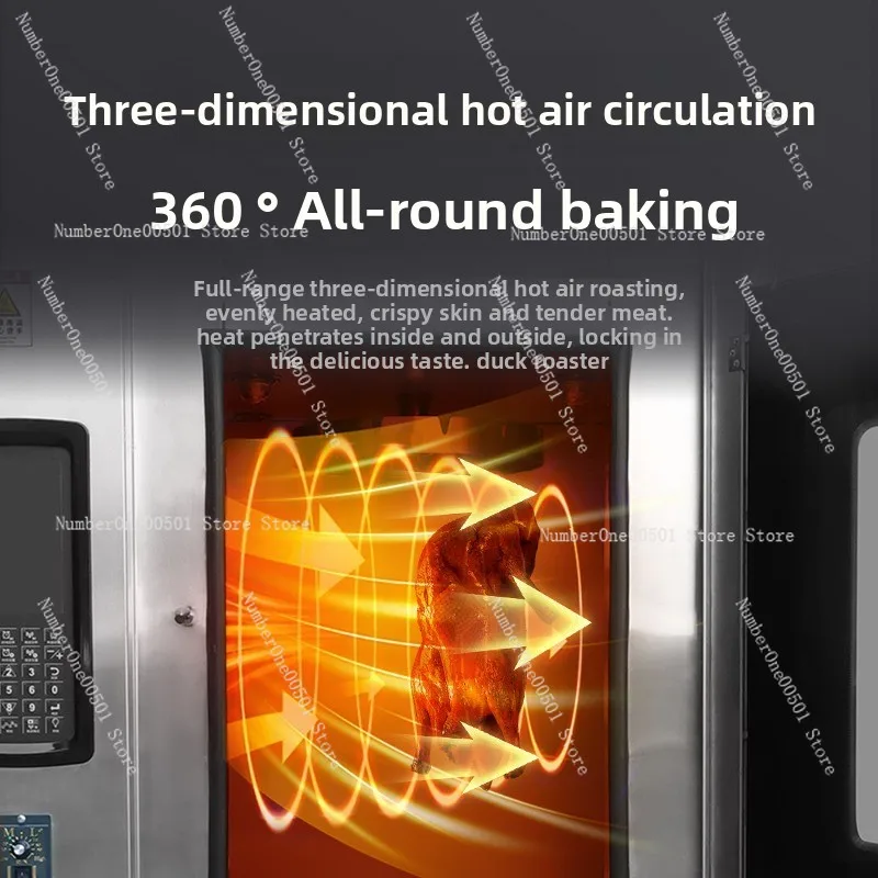 Automatic fast roast duck stove hot air circulation multi-functional commercial