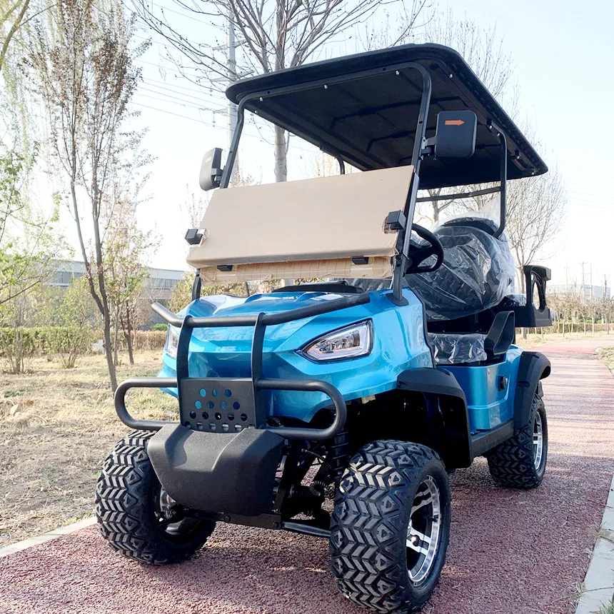 Golf cart 6+2 Passenger 72V 7kw lead-acid maintenance-free/ Lithium battery optional Electric car for adults