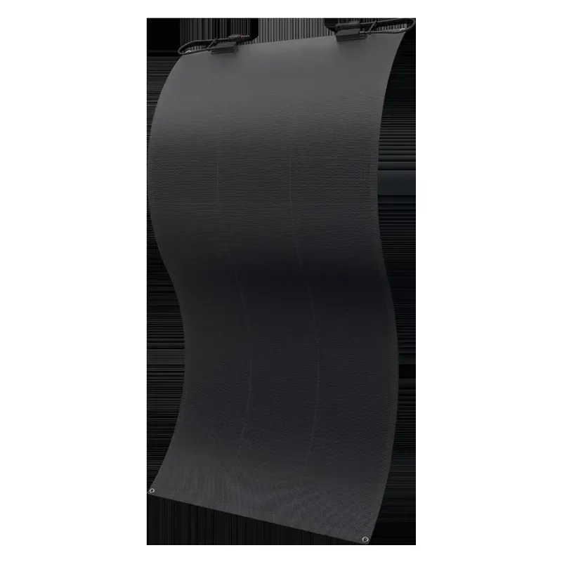 In Stock Fast Dispatch 150W Anti-Crack ETFE HPBC Cell Full Black Frameless Flexible Solar Panel for Boats Motorhomes Outdoor