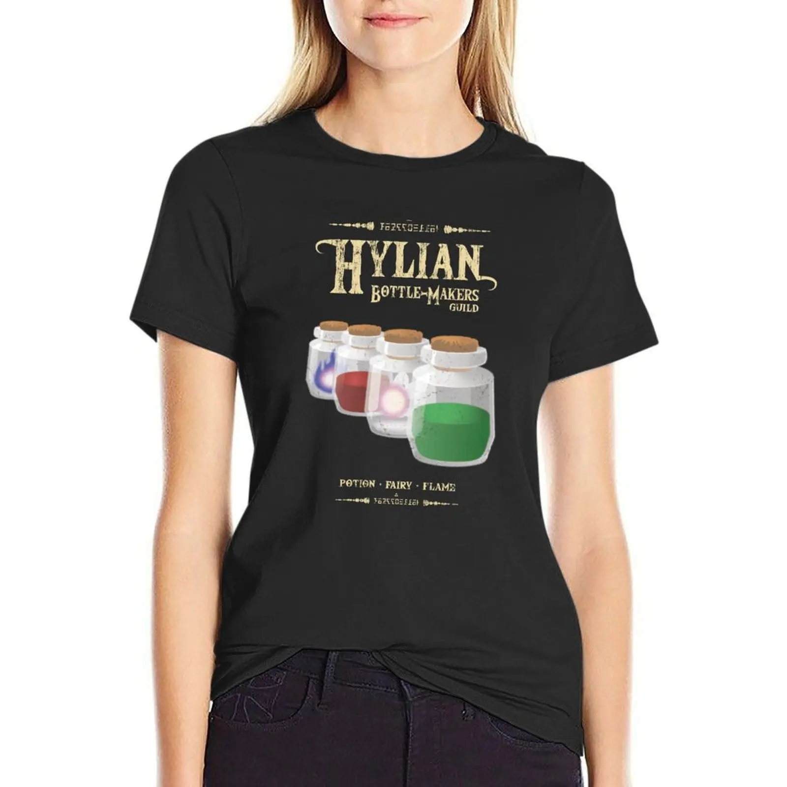 Hylian Bottle-Makers Guild T-Shirt tees kawaii clothes Aesthetic clothing summer tops tshirts for Women