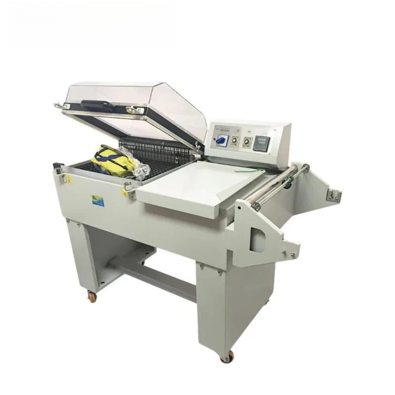2-in-1 Integrated Film Sealing & Shrink Machine Multipurpose Packaging Equipment for Commercial Industrial Goods Packing