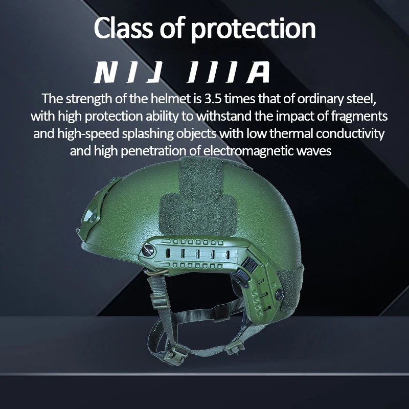 FAST Protective Helmet PE Class II Ultra High molecular polyethylene NIJ IIIA tactical helmet