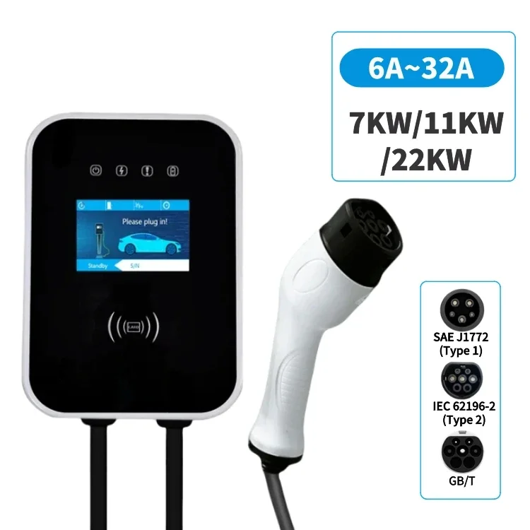 BC Home Garage Car Battery Charger 7kw 11kw 22kw Fast Electric Car EV Charger Charging Station