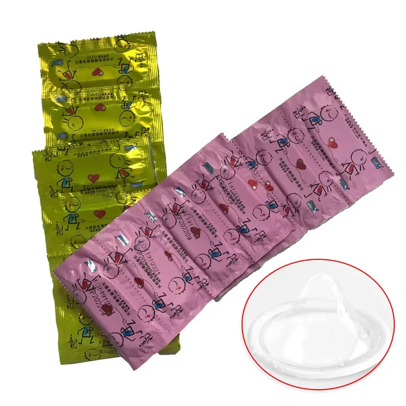 30PCS Ultra Thin Condoms For Men Penis Sleeve Oil Condoms Cock Ring Condom Delay Safer Contraception Sex Tools Natural Latex