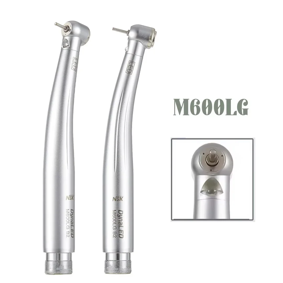 NSK DynaLED M600LG pieza de mano con luz LED M4 botón de presión pieza de mano de alta velocidad turbina de aire herramienta de dentista de 2/4