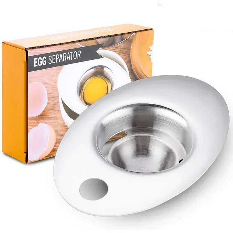 Kitchen Accessories Separating Funnel Spoon Egg Divider Tool Stainless Steel Egg White Gadgets Eggs Yolk Separator