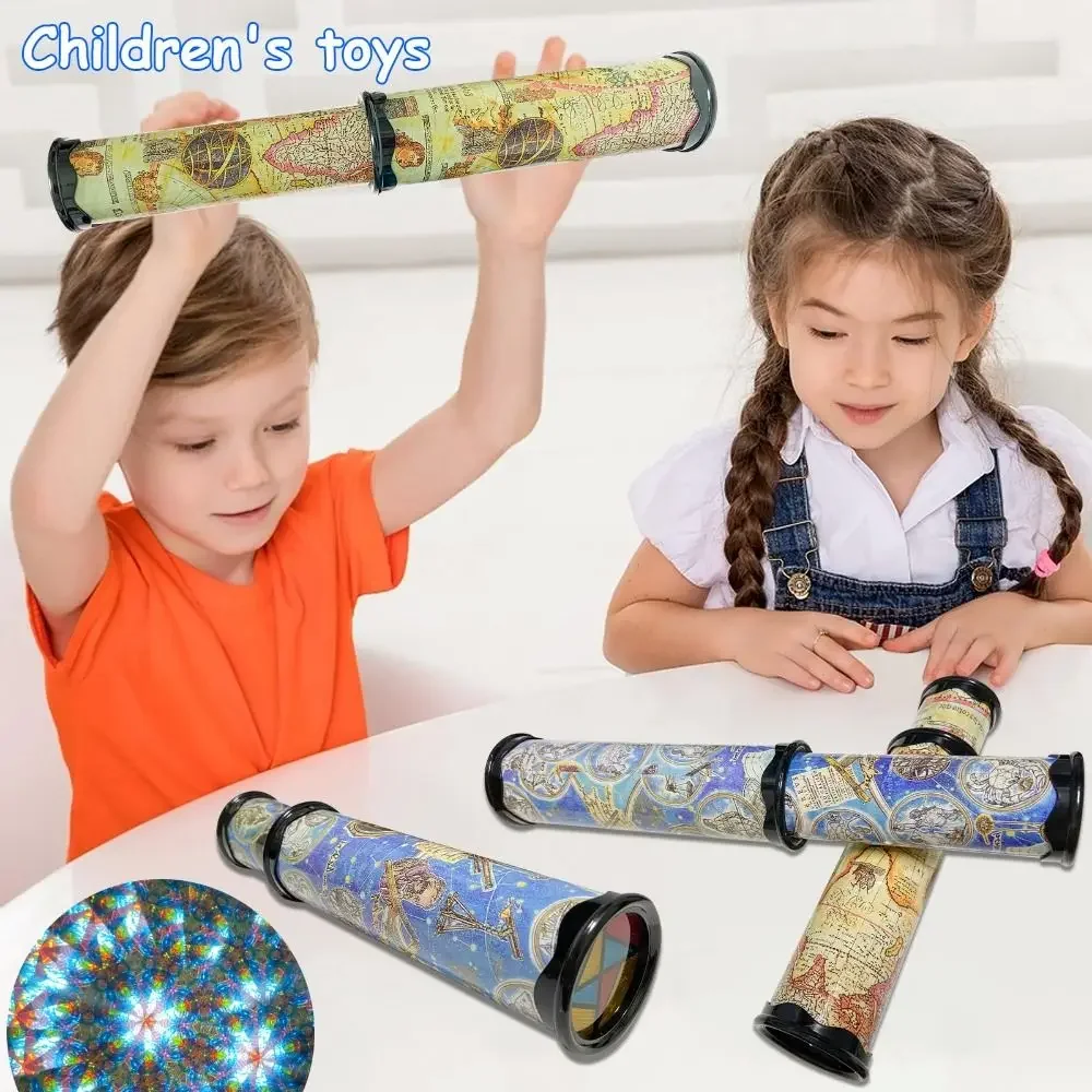 Scalable Magic Kaleidoscope New Adjustable Classic Kids Educational Toy Fancy Colored World Toy Changeful Rotation Kaleidoscope