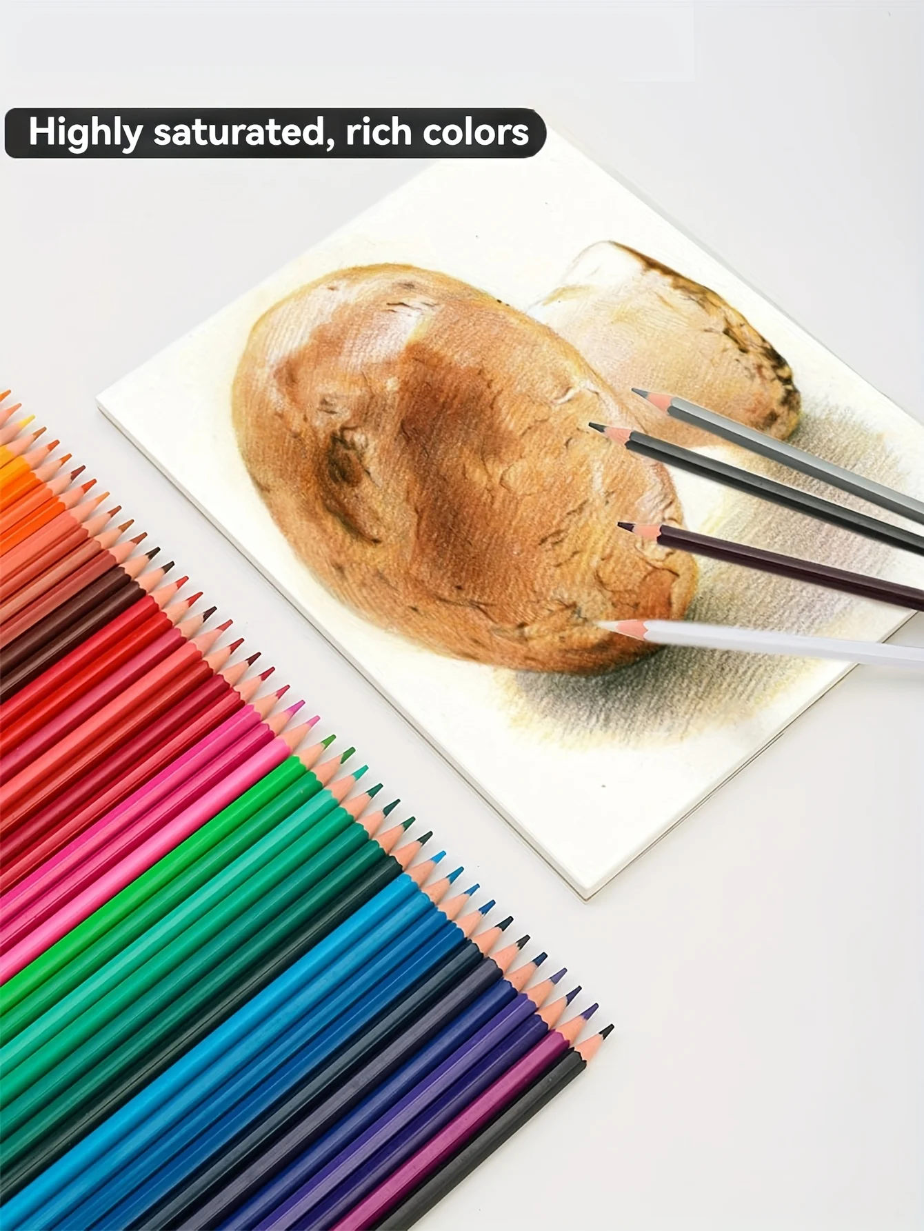 Farbstift-Set mit Behälter, Professionelle Handmalerei-Skizzenstifte, Zurück-zur-Schule-Geschenk, Schüler-Zeichenstifte Schreibutensilien – Detail 3