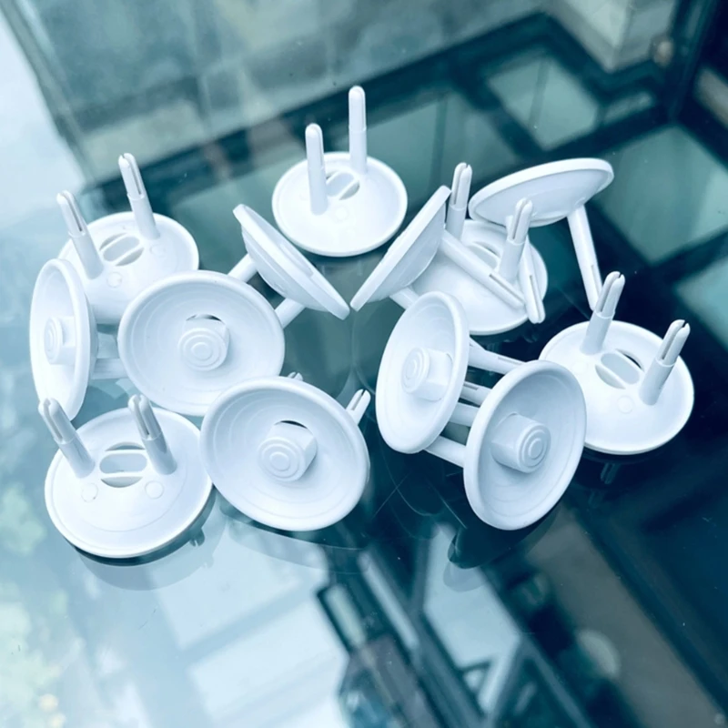 

Y4QA 10xSecure Plug Cover for Toddler ABS Construction European Outlet Safety Guard