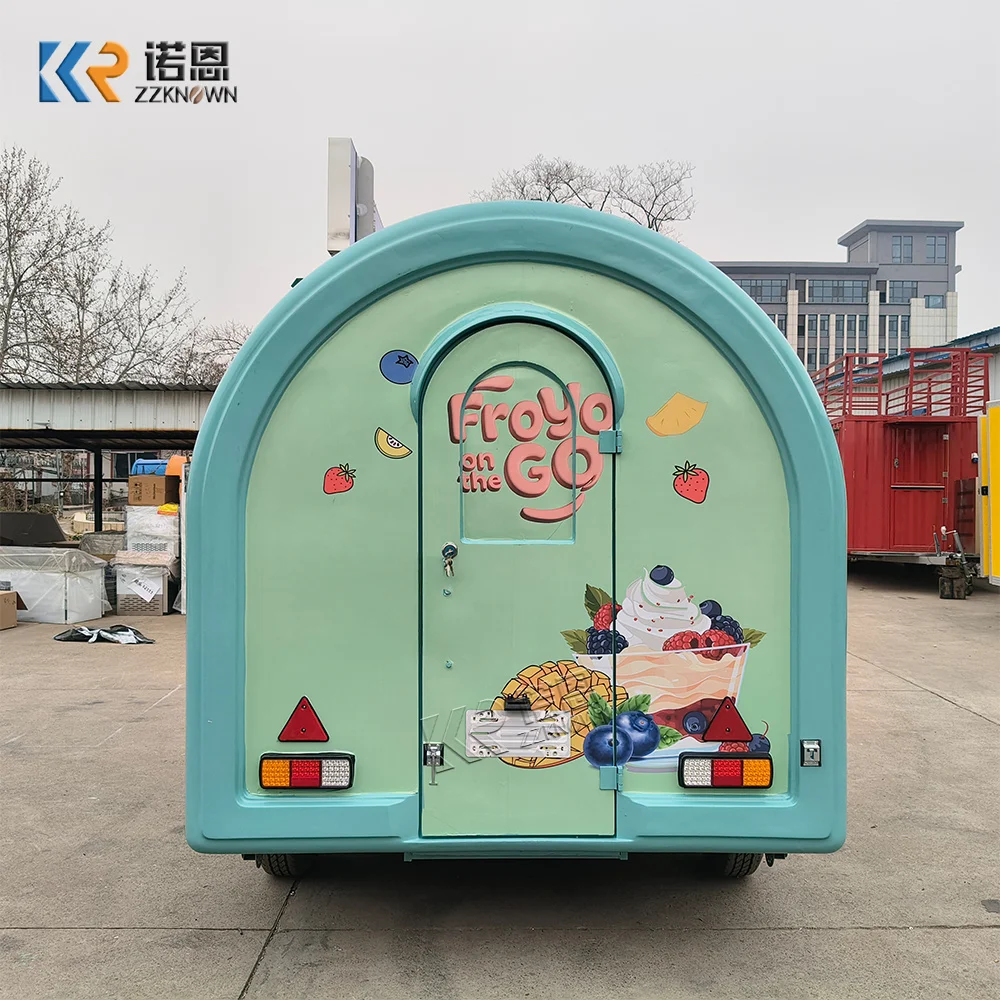 Custom Food Trailer Mobile Kitchen Coffee Hot Dog Burger Snack Truck Ice Cream Cart Catering Trailer With Professional Setup view 6