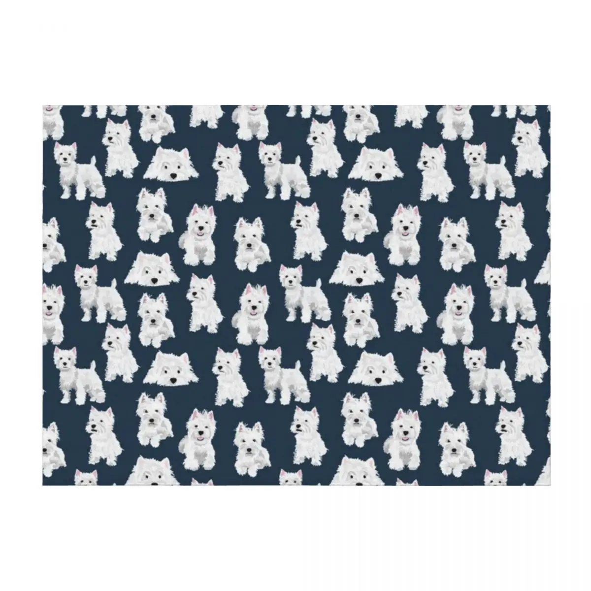 

Westie Throw Blanket For Decorative Sofa Blankets Sofas Of Decoration Nap Vintage Blankets