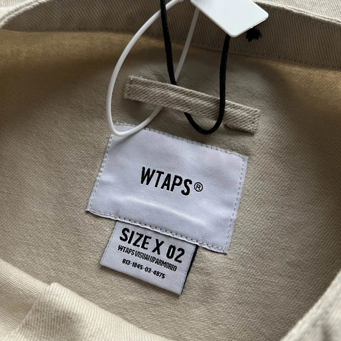 WTAPS CBW 01 LS SATIN ID Shirt Men 26SS Embroidered Long Sleeve Casual Relaxed Fit Japanese Streetwear Top view 6