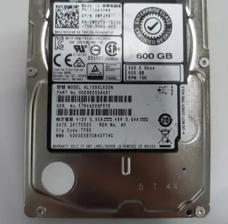 Für 0 wpjy9 al13sxl600n 600g 15k sas 6GB Server-Festplatte