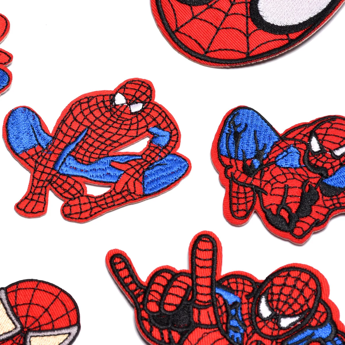 14/20/33Pcs Cartoon Superheroes Spiderman ironing Patches Sew Clothes Jeans patch Garment stickers Anime Embroidery applique