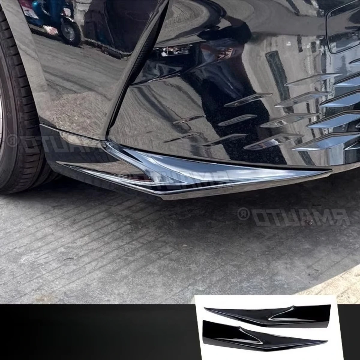 

For Toyota Camry 9th Gen 2024+ Car Front Bumper Splitter Diffuser Spoiler Body Kit Bumper Protector Corner Trim Car Accessories