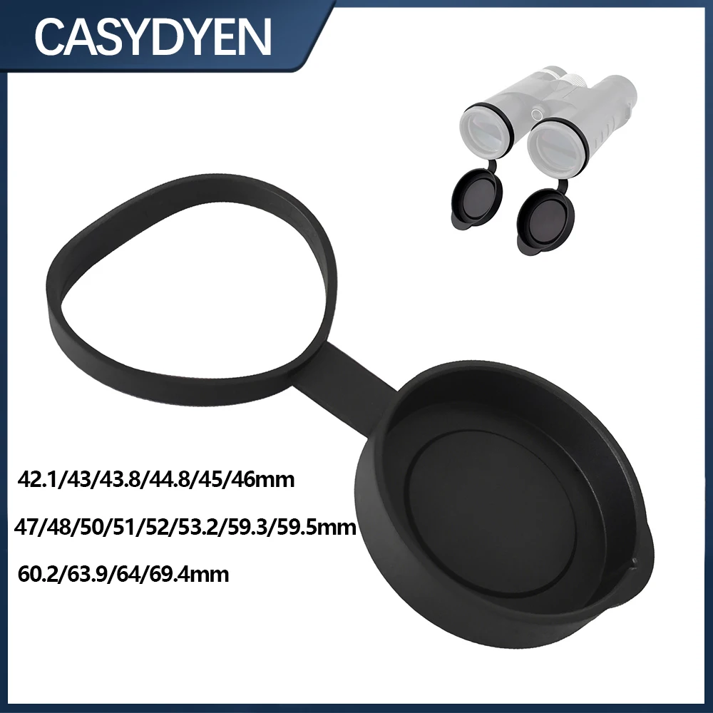 Cubierta antipolvo para telescopio, Protector ocular, tapa de lente de goma para objetivo, cubierta de silicona apta para binoculares/mira telescopios