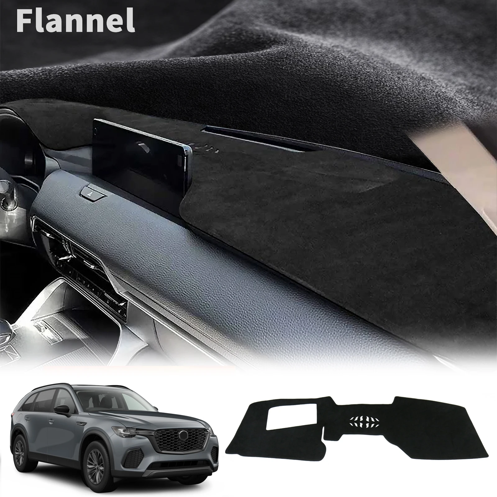 Car Dashboard Pad Cover for Mazda CX-70 CX70 2024 2025 2026 Non-Slip Dash Mat Dashmat Sunshade Protective Carpet Accessoriesr