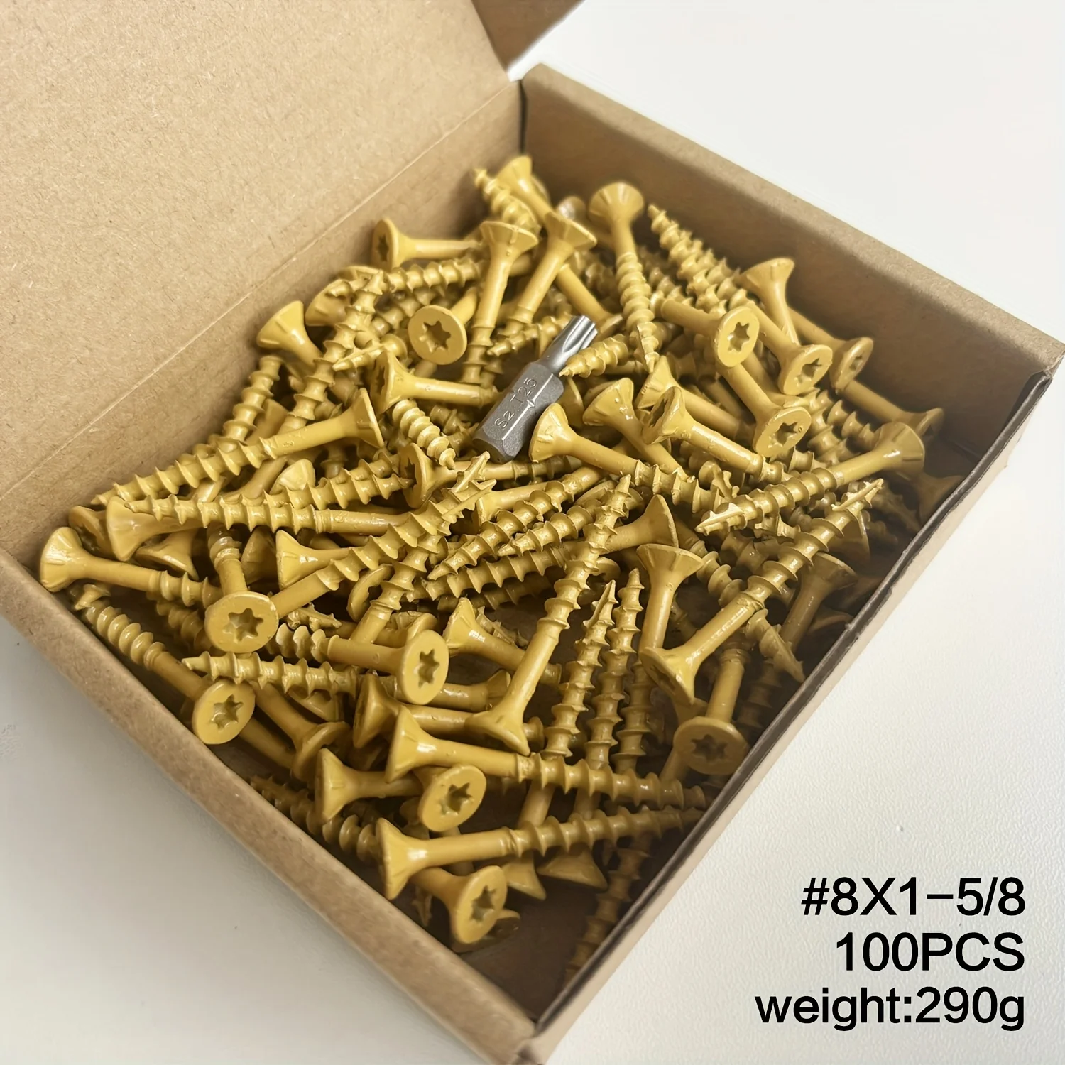 100 heavy-duty deck screws# 8x1-1/2 