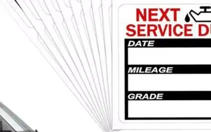 Oil Change Stickers for Windshield 40PCS 2x2 Inch Oil Change Reminder Service Sticker Next Service Due Labels Easy to Write On