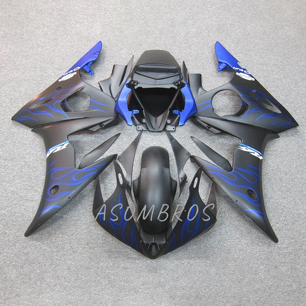 Blue Flames Bodywork for 03 04 05 YAMAHA YZF600 YZF R6 600CC 2003 2004 2005 YZF R6 Cowling YZFR6 100% Fit Injection Fairing Kit