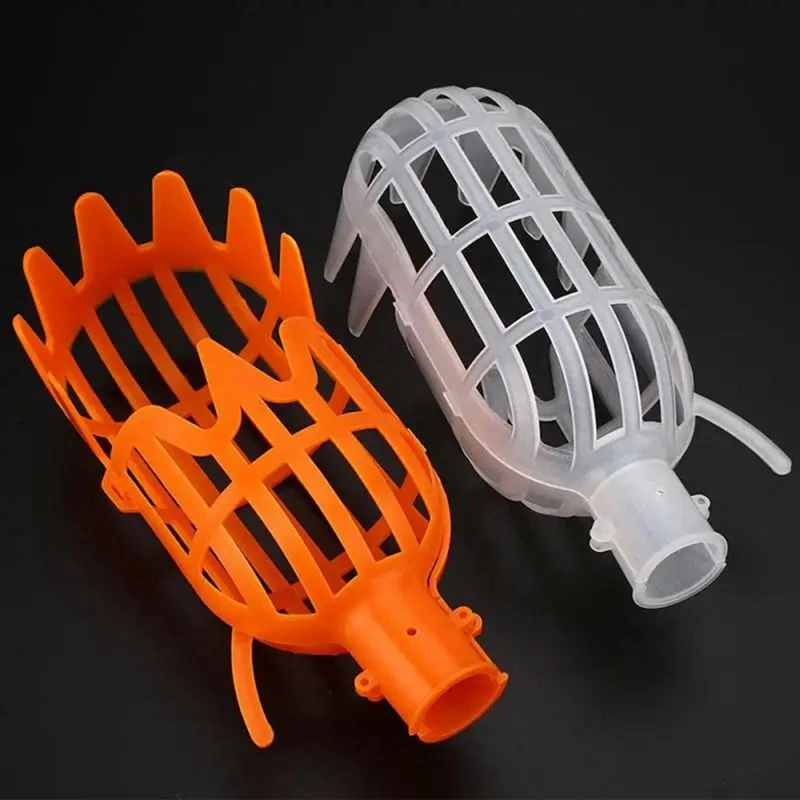 2PCS Basket Fruit Picker Catcher Agricultural Bayberry Jujube Picking Supplies White&Yellow