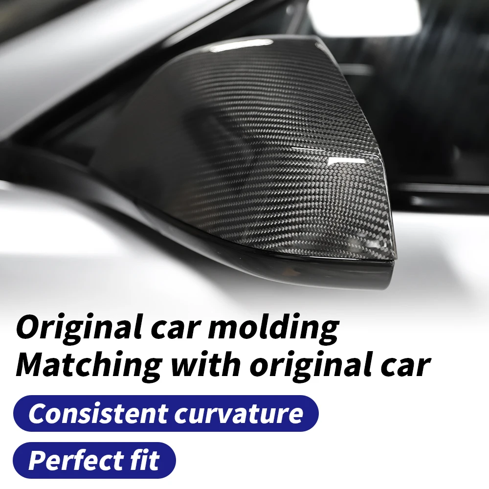 Carbon fiber Rearview mirror housing Suitable for Tesla Model X/Model S Anti scratch flower Protective sleeve Car Accessories