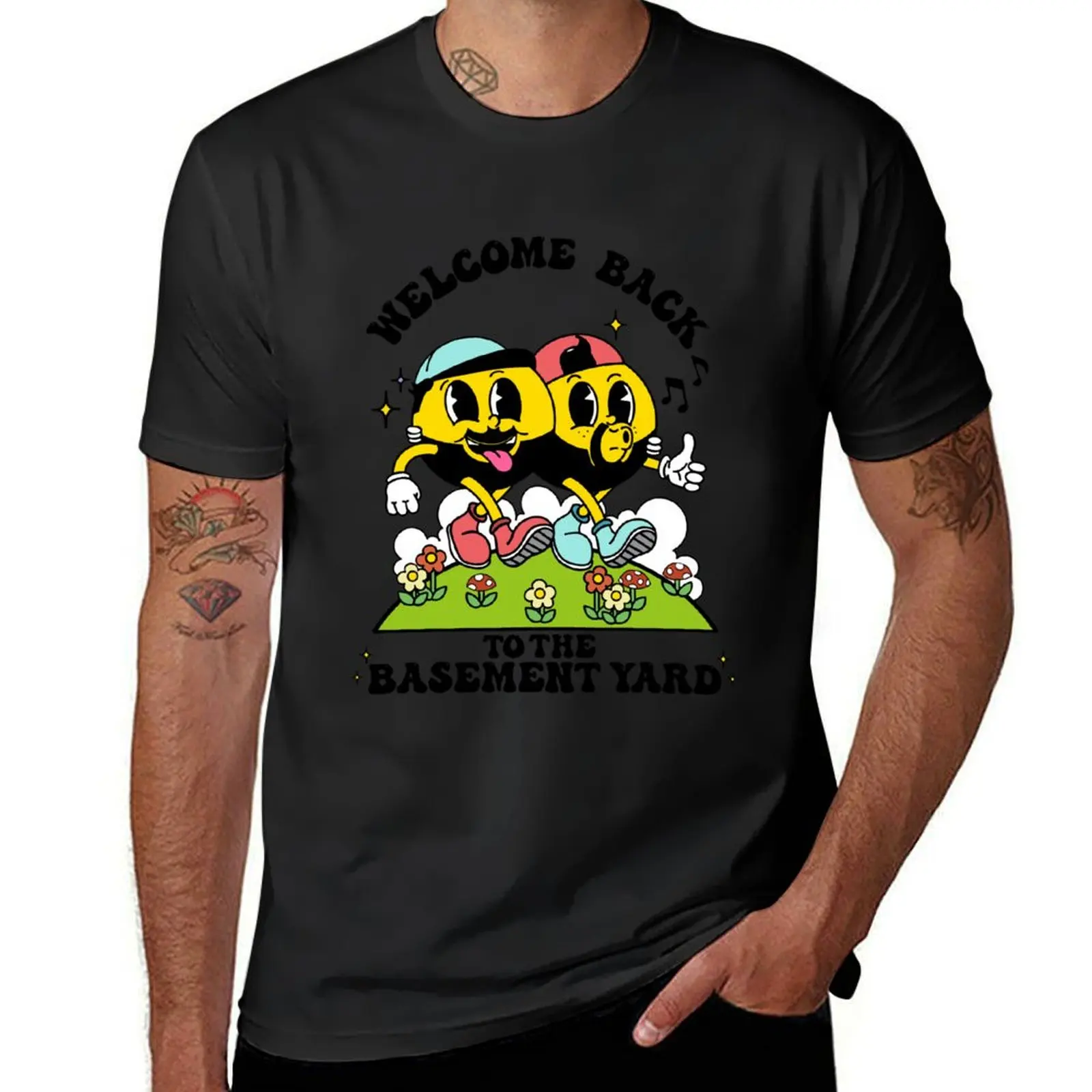 

Santagato Studios Merch The Basement Yard T-Shirt valentines boutique clothes custom t shirt Short sleeve tee men