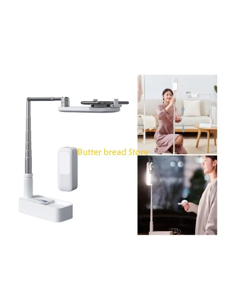 W89C Foldable Overhead Phone Stand With Wireless Bluetooth-compatible Shutter Remote