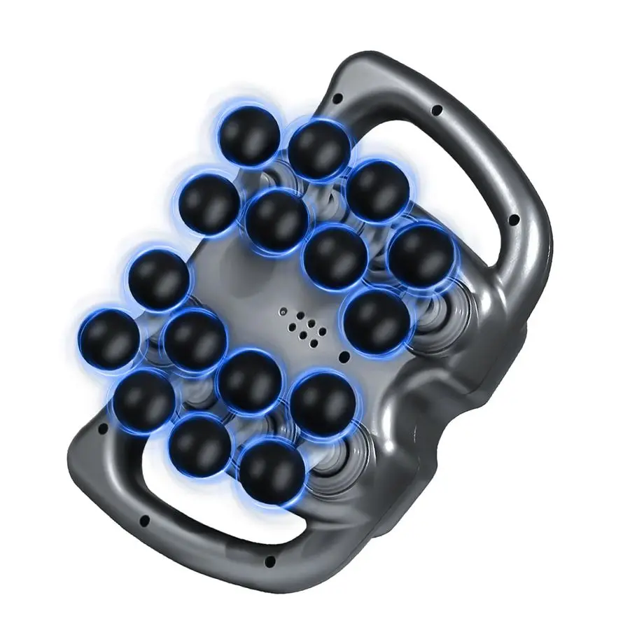 

Head Massage Gun Deep Tissue, 9 Modes amp 99 Speeds Percussion Massager, 22800 RPM Muscle Gun with Quad Motor, Quiet Back Massag