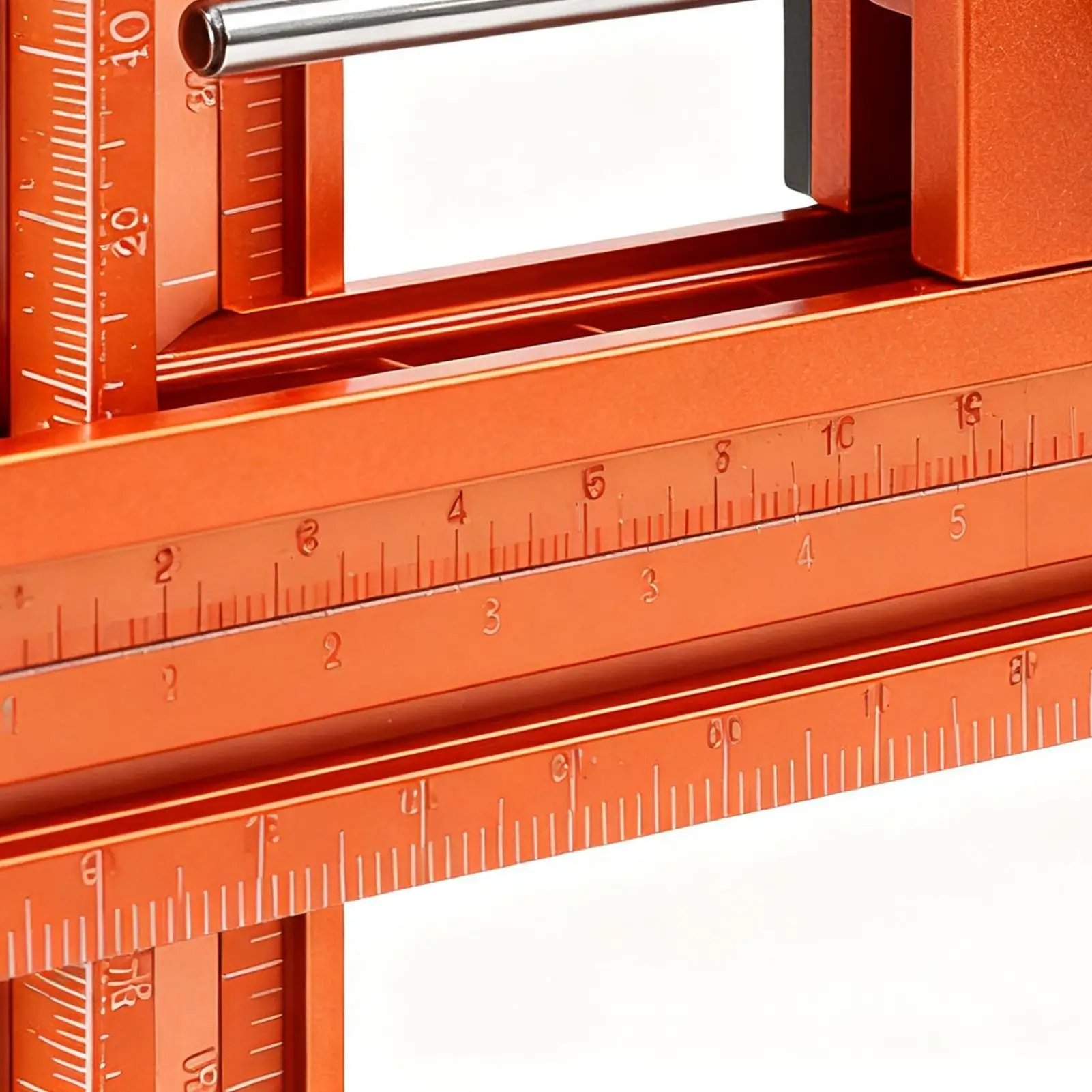 Woodworking Ruler Magnetic Base 4-Sided Tool Metal Precision Ruler For Carpenter Carpentry Construction Miter Cutting Working