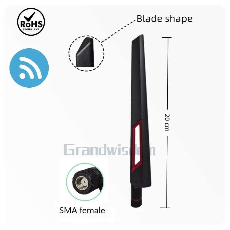 GWS 5er-Set 2,4G 5,8GHz Antenne Echte 8dBi SMA-Buchse Dual-Band und UFL./RG1.13 Pigtail-Kabel WLAN-Router WLAN-Repeater-Verstärker – Detail 4