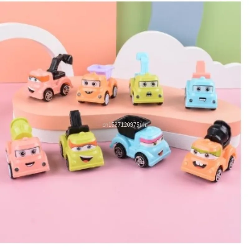 Mini Spielzeug Auto Anhänger Auto Modell Alt Zurückziehen Auto Cartoon Engineering Lkw Feuerwehrauto Kinder Geschenke Farbe Zufällig Kinder Geschenk