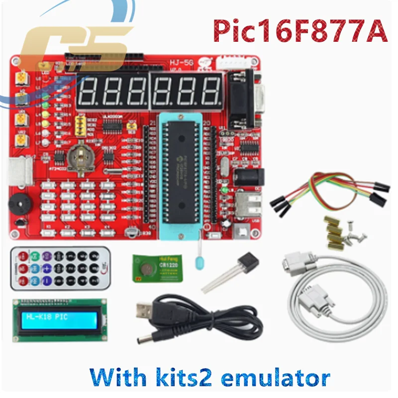 

Pic development board pic16F877A microcontroller learning board experimental board kit