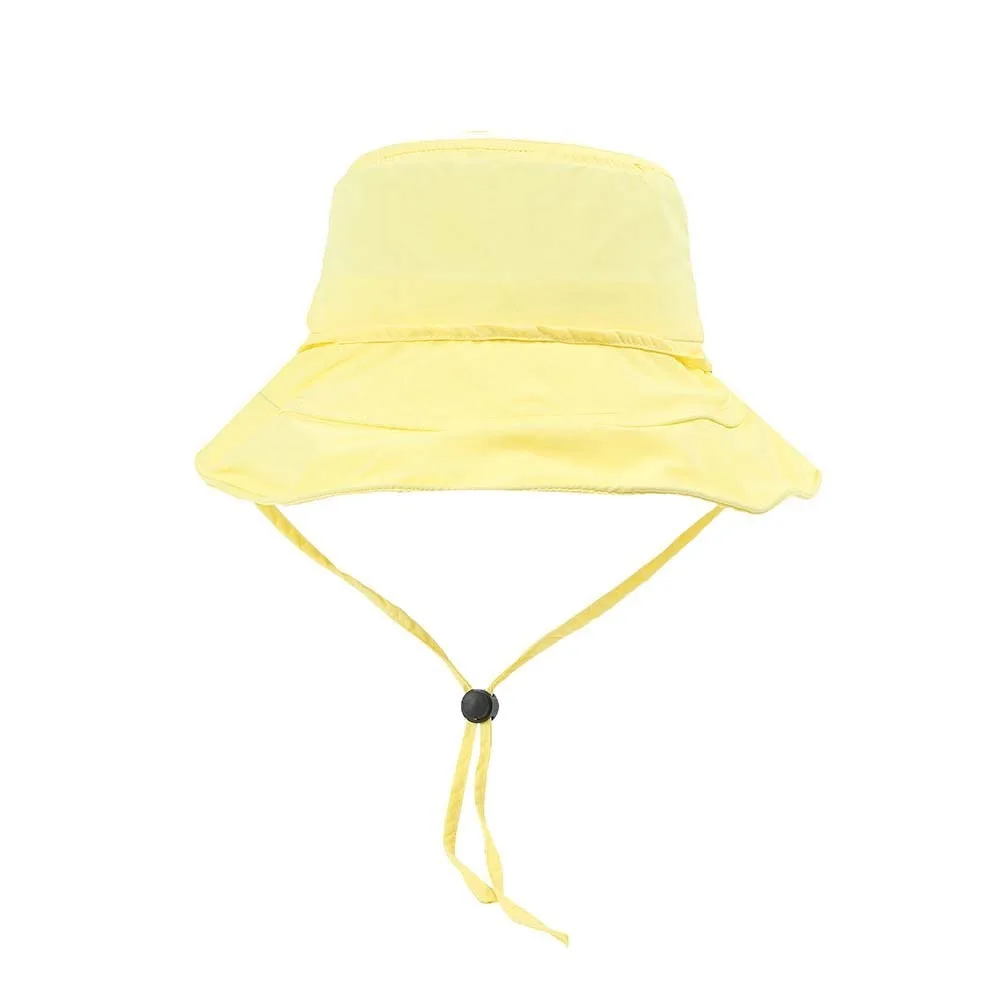 

Windproof Rope Quick Drying Fisherman Hat Portable Breathable Sunshade Bucket Hat Wide-Brimmed Thin Foldable Basin Cap Cowgirls